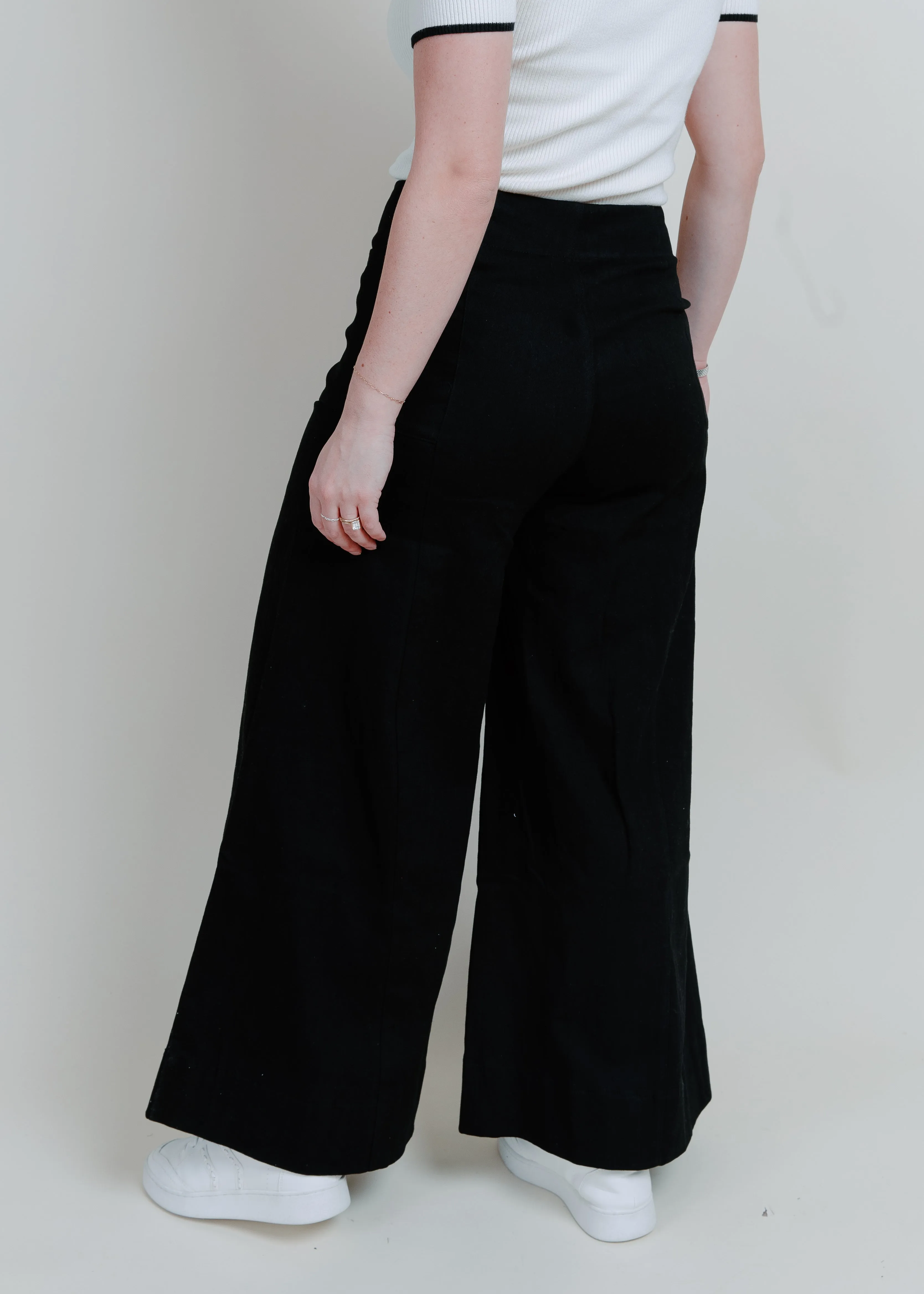 Madison Wide Leg Pants - Black