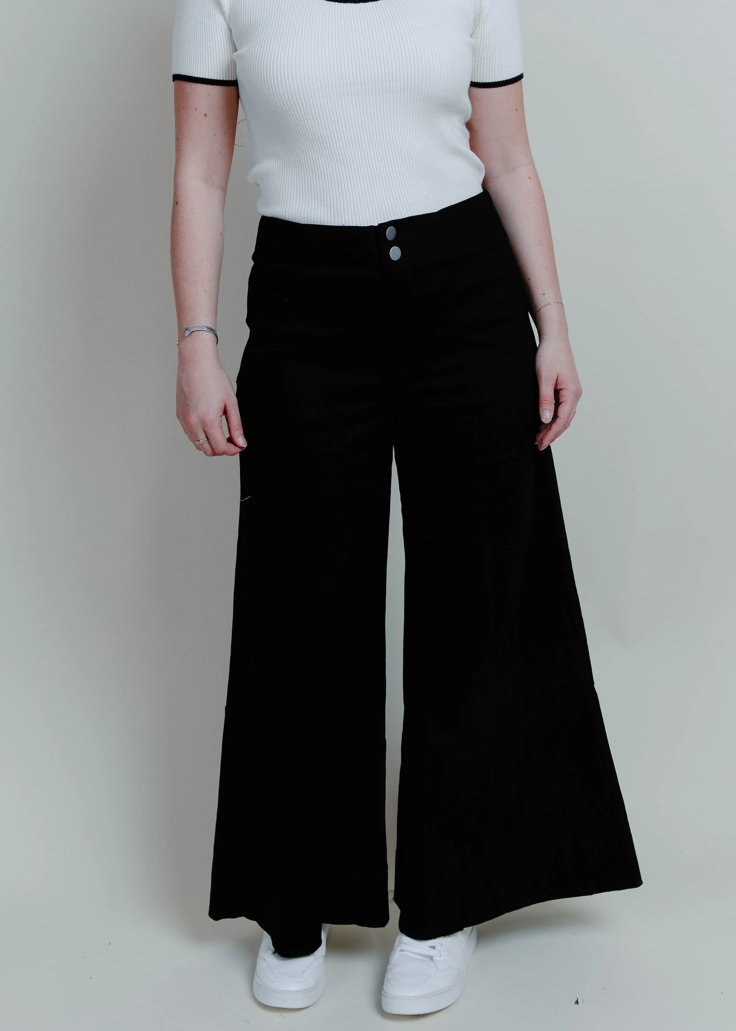 Madison Wide Leg Pants - Black