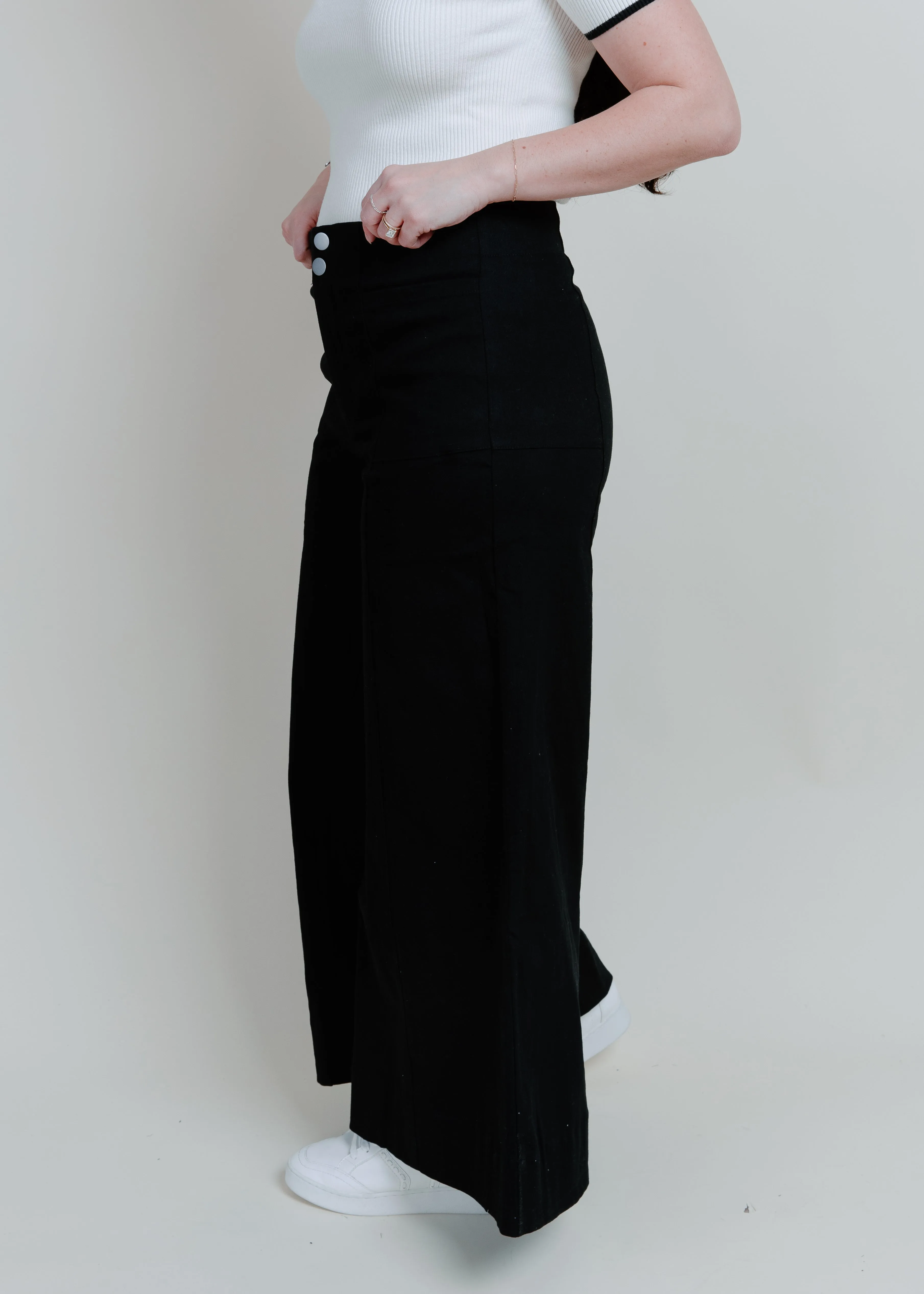 Madison Wide Leg Pants - Black