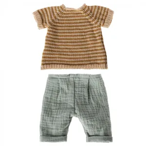 Maileg Knitted Shirt   Pants, Size 3