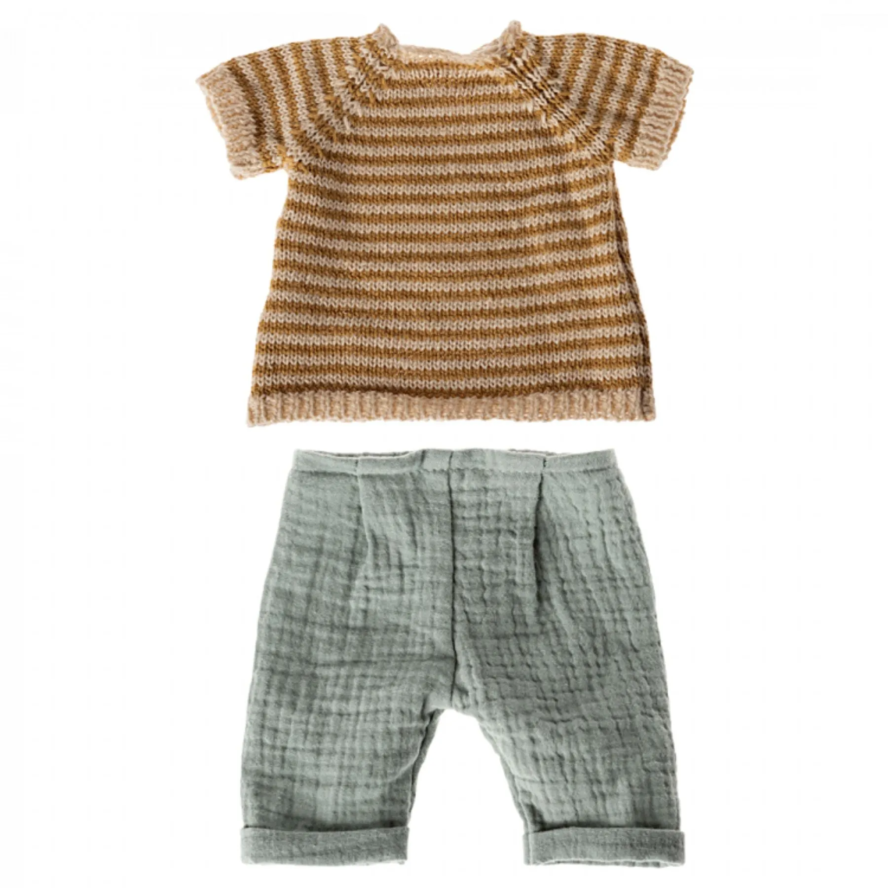 Maileg Knitted Shirt   Pants, Size 3