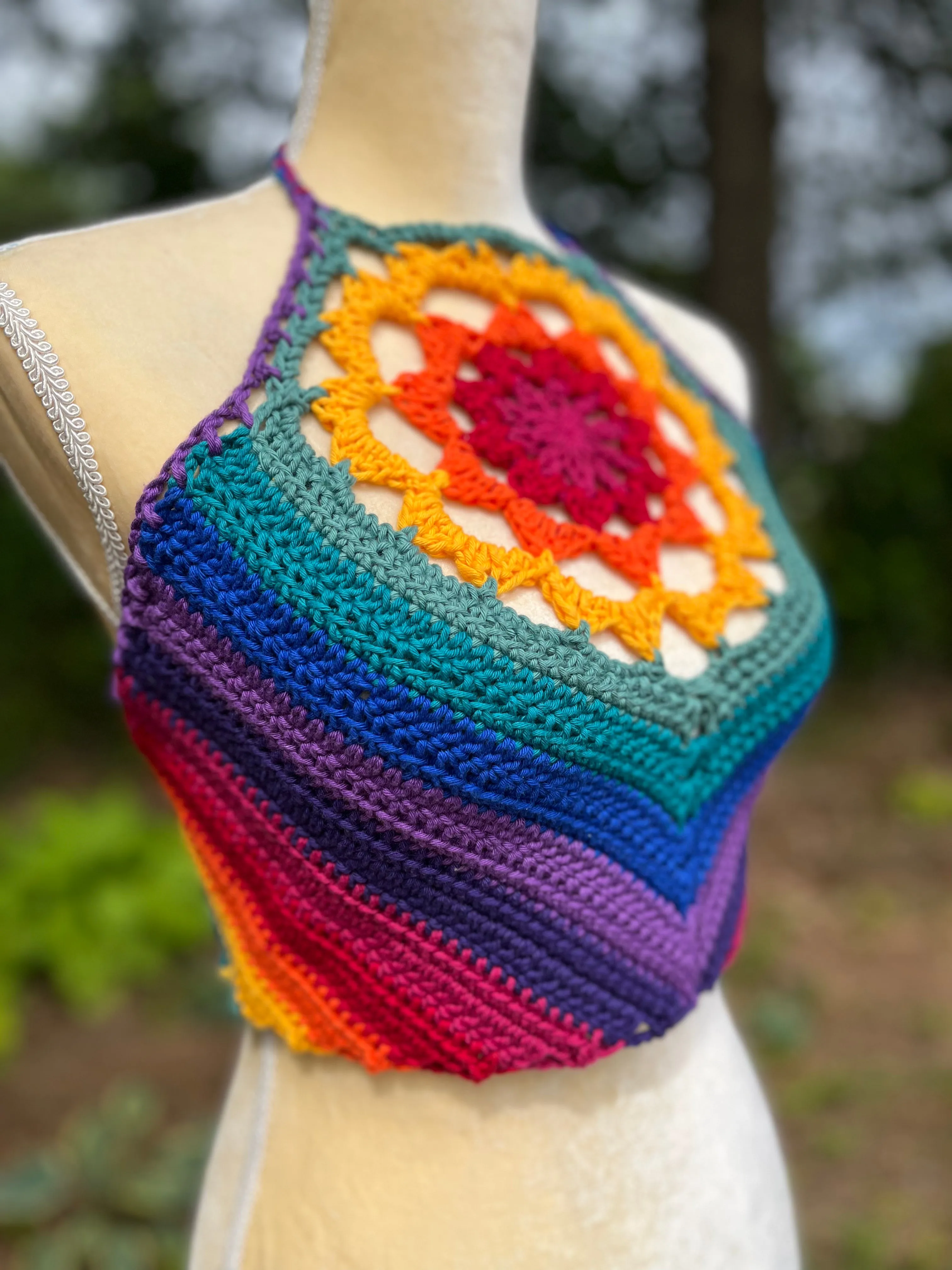 Mandala Crop Top - M