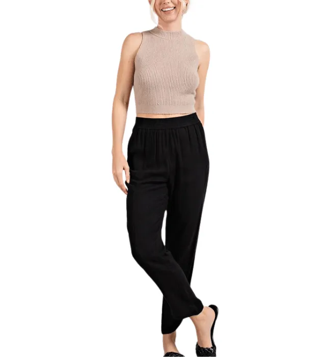 Marisa Linen Smocked Pants