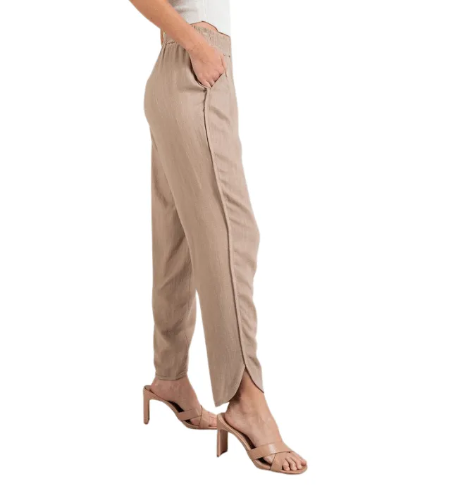 Marisa Linen Smocked Pants