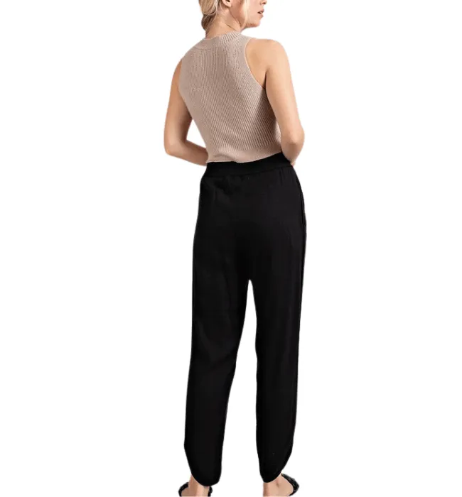 Marisa Linen Smocked Pants