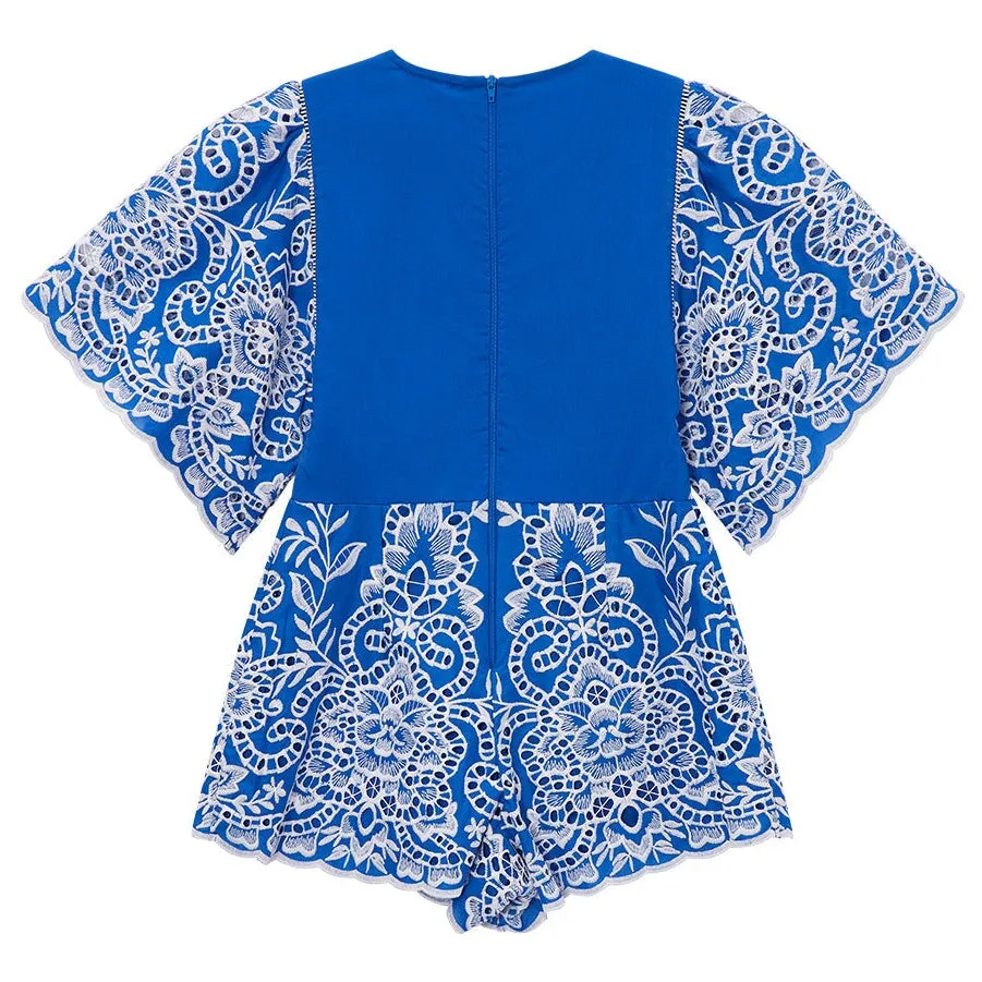 Marissa Embroidered Romper