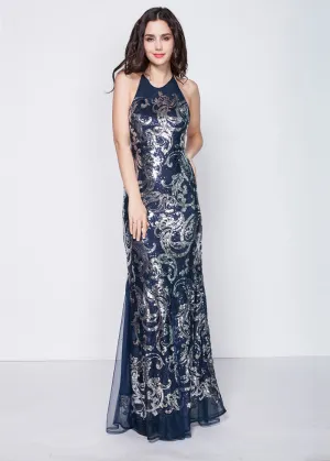 Marvelous Sequins Sheath Evening Dress