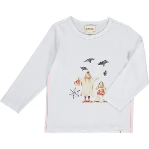Me & Henry - Raglan Printed Tee | White Henry Ghost