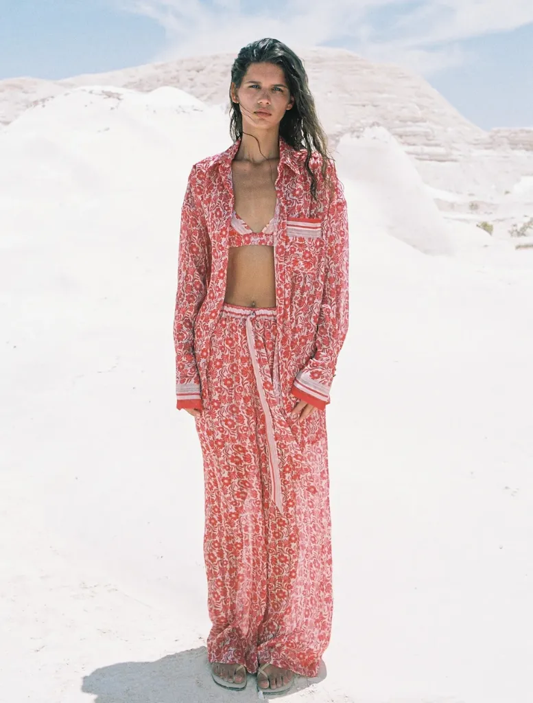 Melvin pants - red print