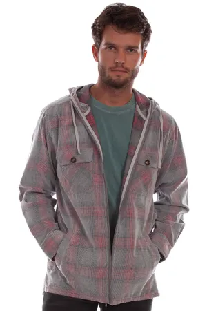 Men's Farthest Point Collection Jacket: Outdoor Plaid Hoodie