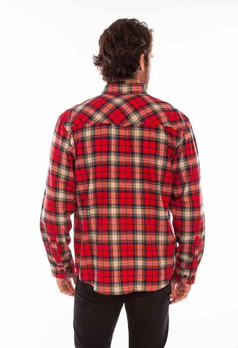 Men's Farthest Point Collection Shirt: Flannel Western Yokes