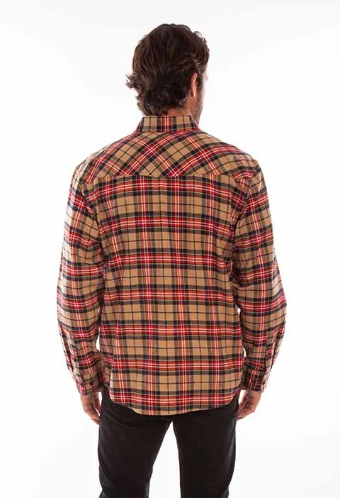 Men's Farthest Point Collection Shirt: Flannel Western Yokes