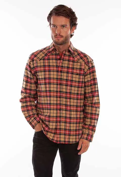 Men's Farthest Point Collection Shirt: Flannel Western Yokes