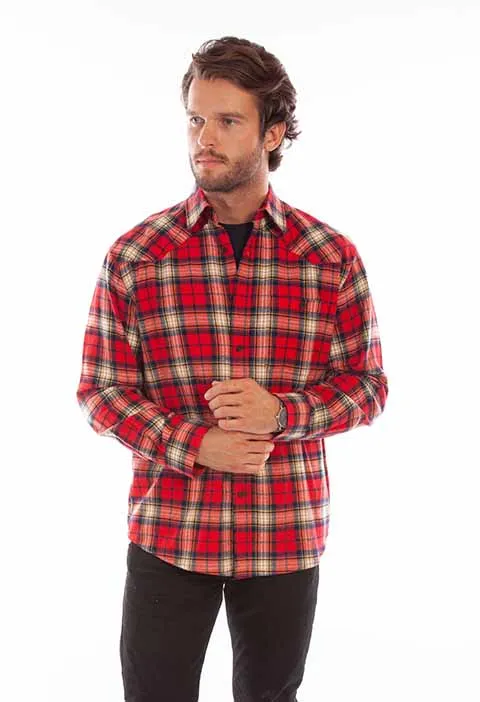 Men's Farthest Point Collection Shirt: Flannel Western Yokes