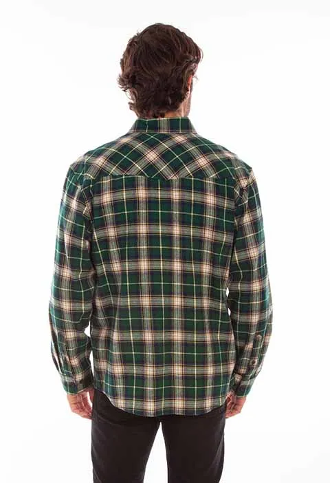 Men's Farthest Point Collection Shirt: Flannel Western Yokes