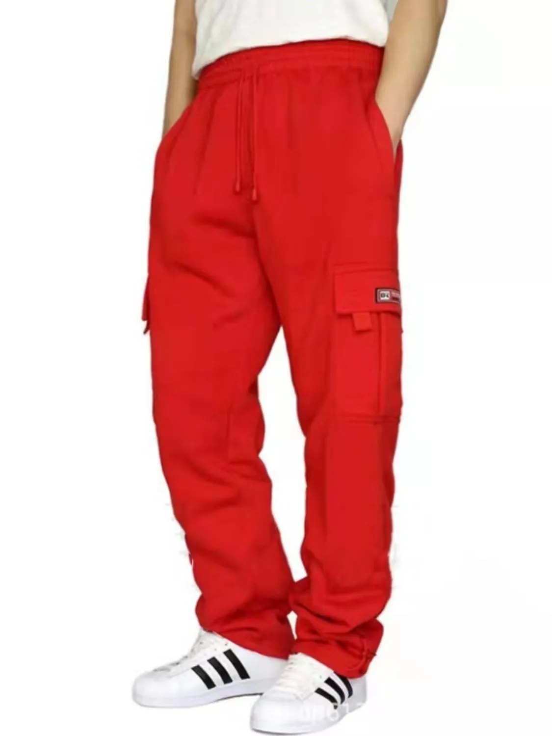Men's Full Size Drawstring Pants Plus Size