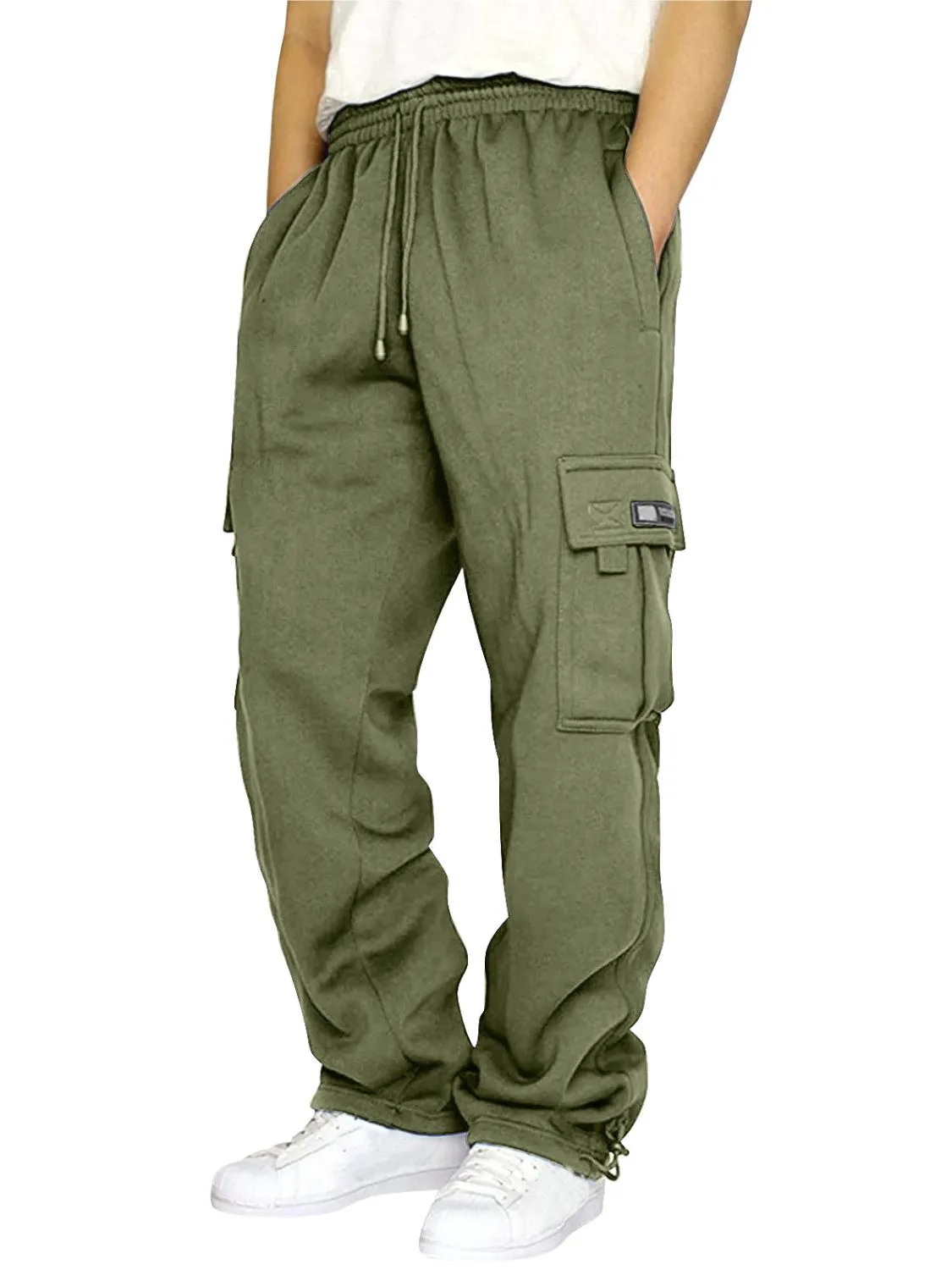 Men's Full Size Drawstring Pants Plus Size