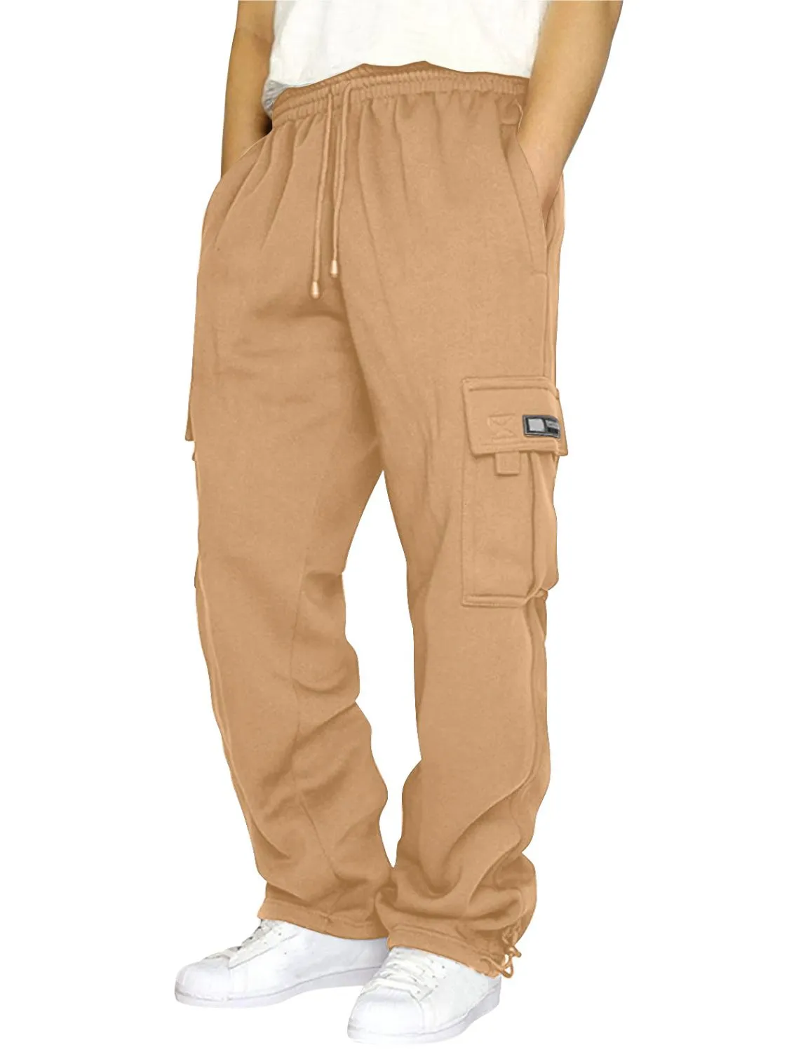 Men's Full Size Drawstring Pants Plus Size
