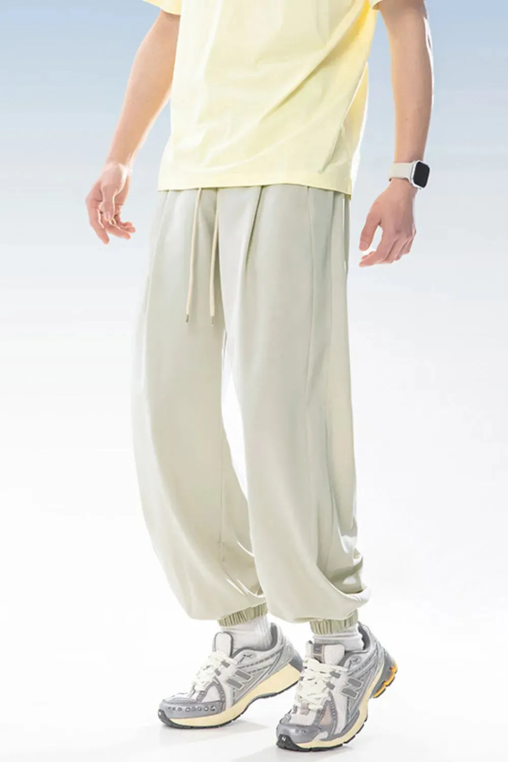 Men's Plus Size Drawstring Loose Fit Pants