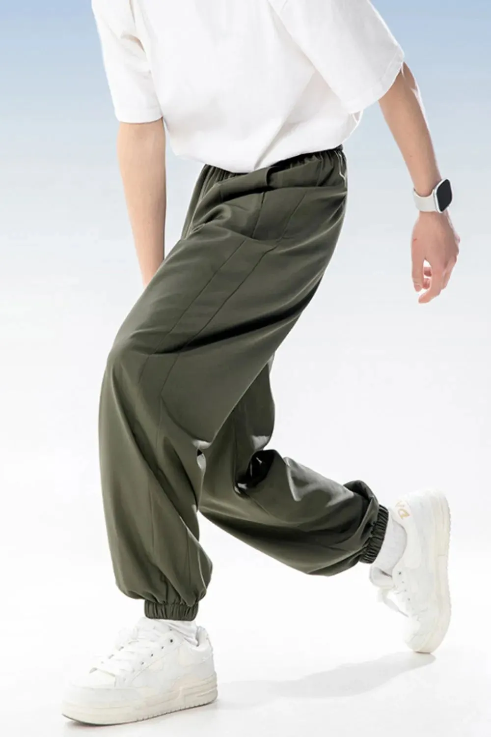 Men's Plus Size Drawstring Loose Fit Pants