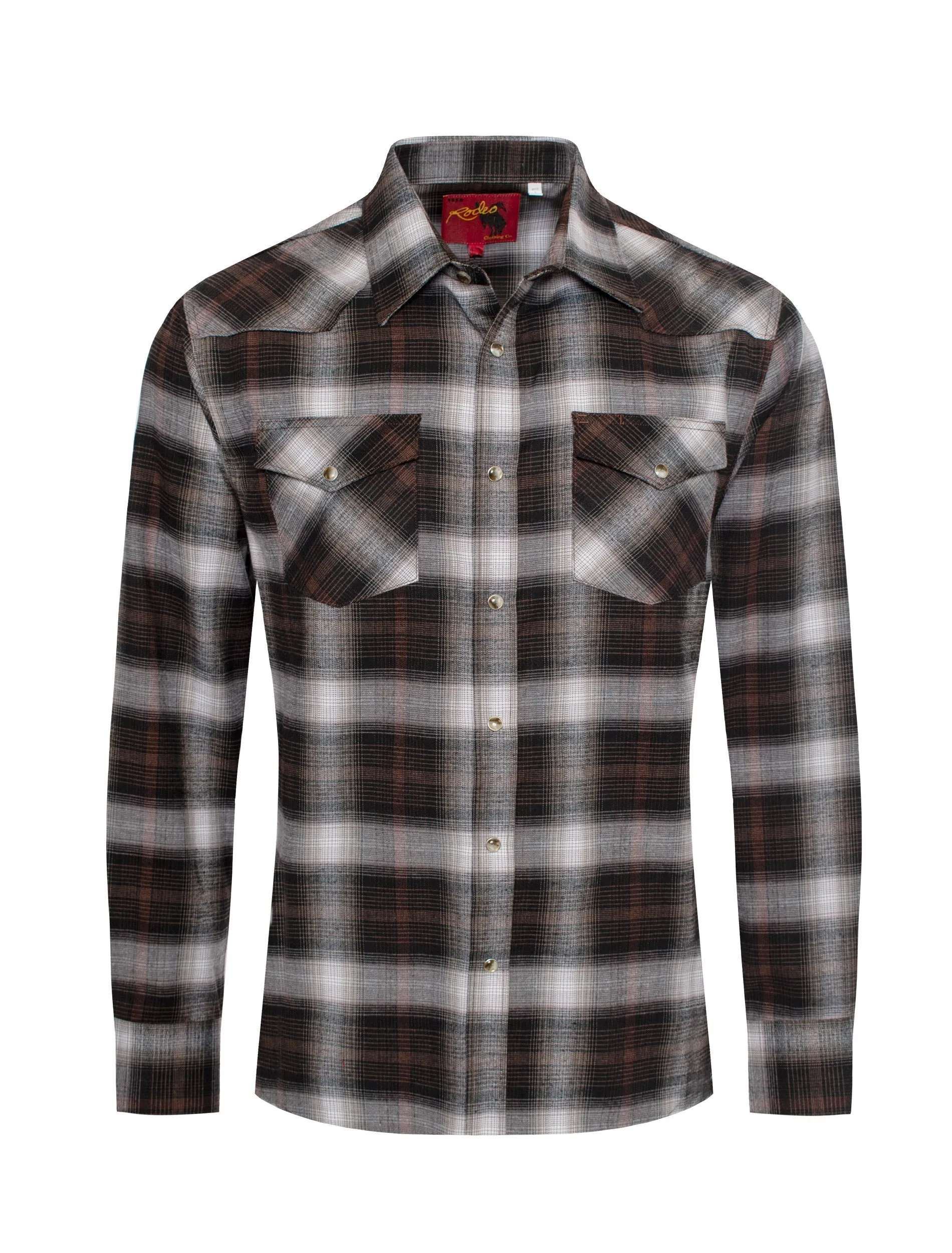 Men's Western Flannel Shirts With Snap Buttons -FLS300-305