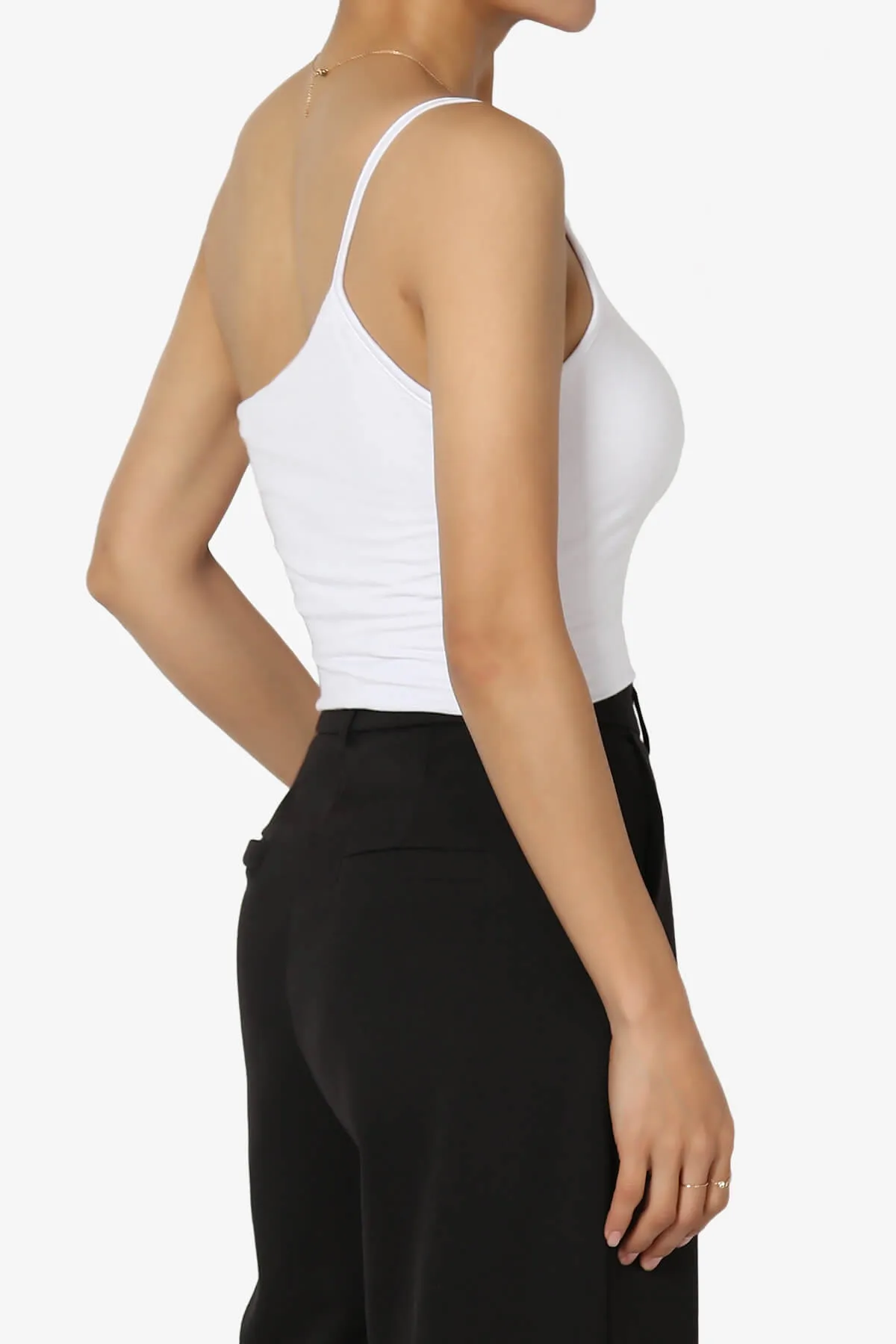Mercerr One Shoulder Strap Crop Cami