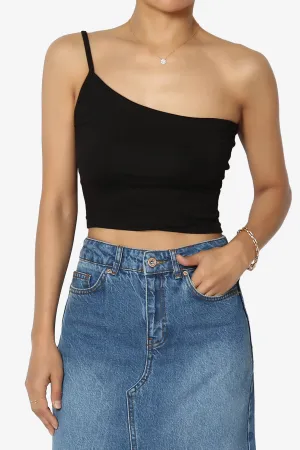 Mercerr One Shoulder Strap Crop Cami