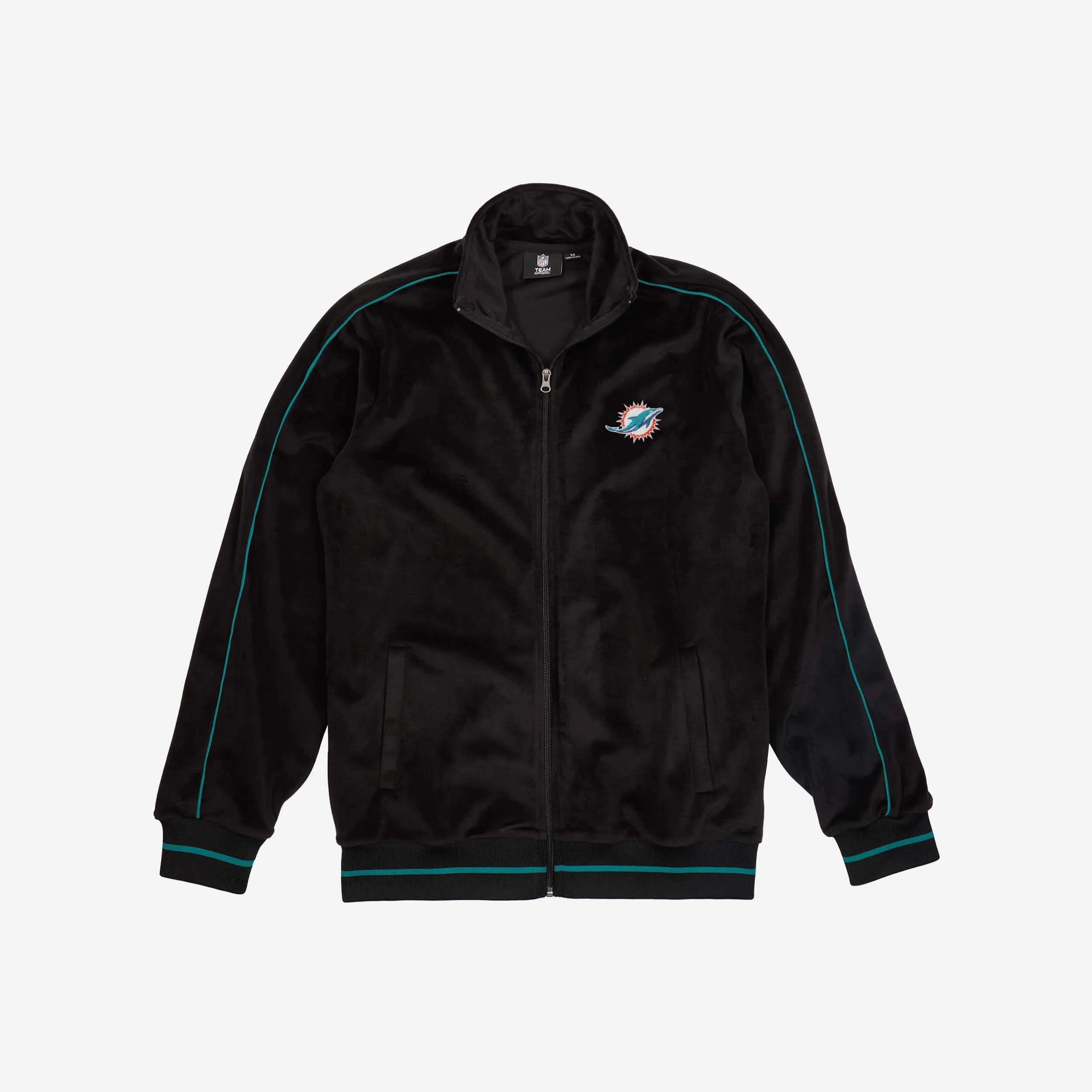 Miami Dolphins Velour Zip Up Top