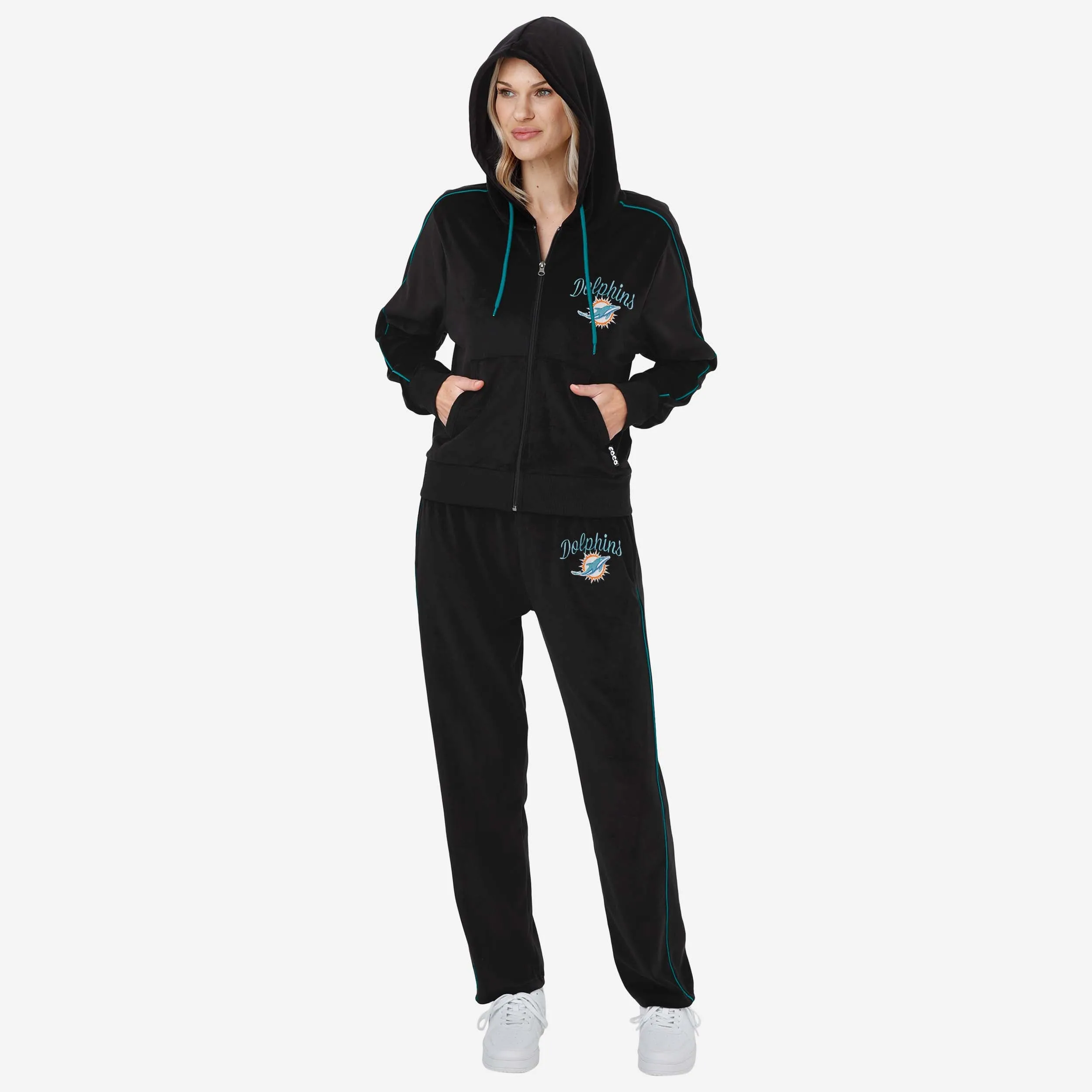 Miami Dolphins Womens Velour Pants