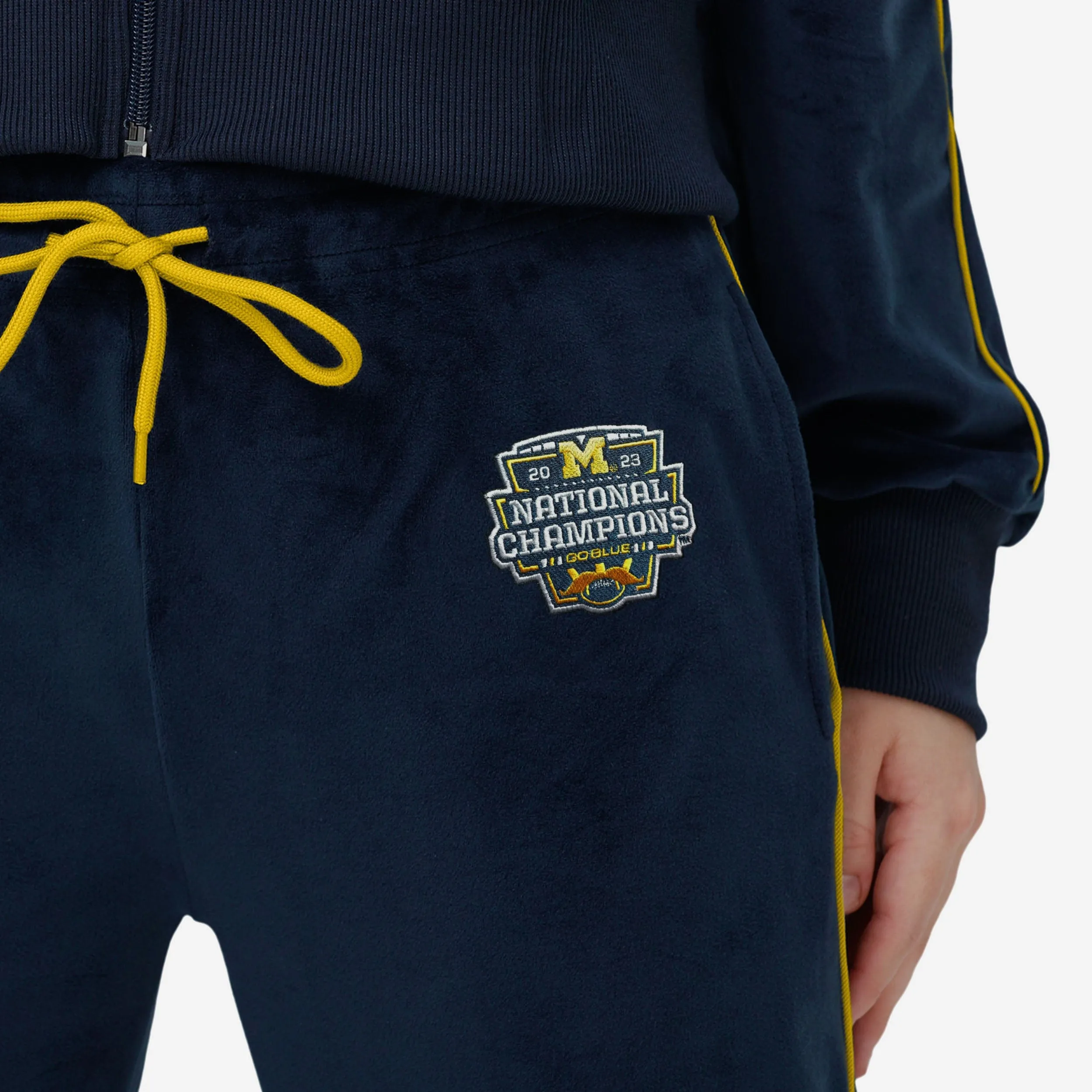 Michigan Wolverines 2023 Football National Champions Womens Velour Pants
