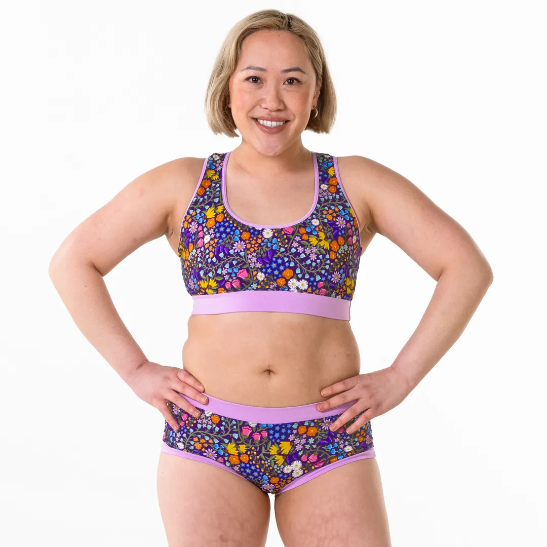 Mid Rise Briefs - Wildflowers