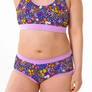 Mid Rise Briefs - Wildflowers