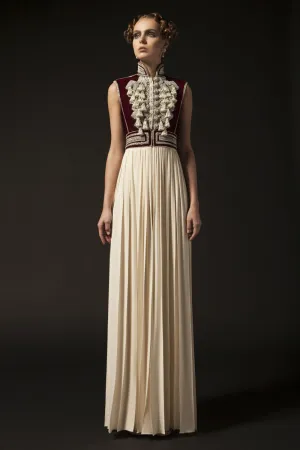 Military Inspired Embroidered Couture Jumpsuit