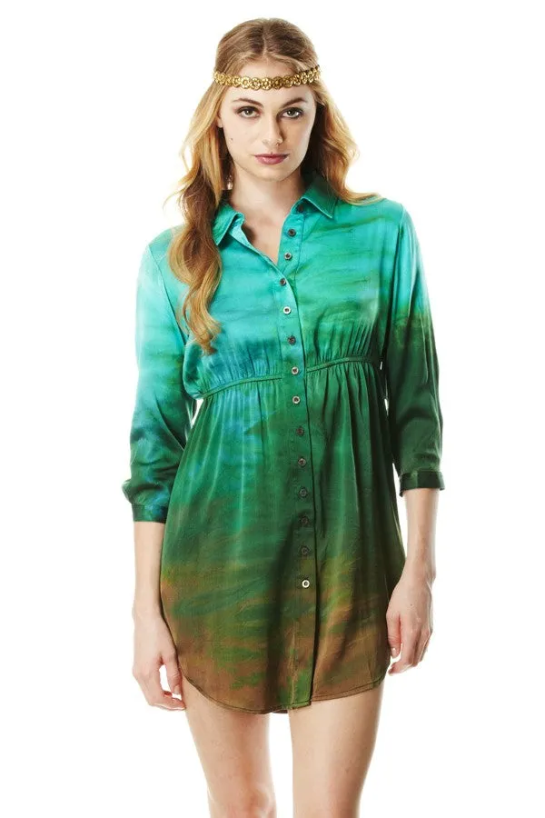 Mini Button Up Dress
