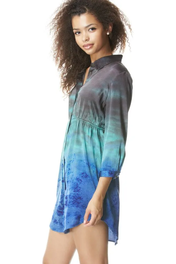 Mini Button Up Dress