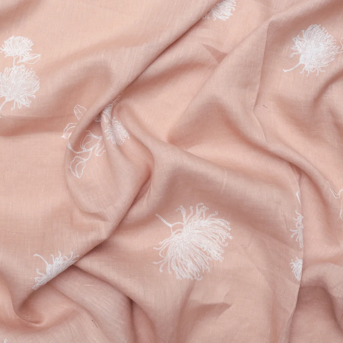 Mink - Printed Linen - 1/2 metre