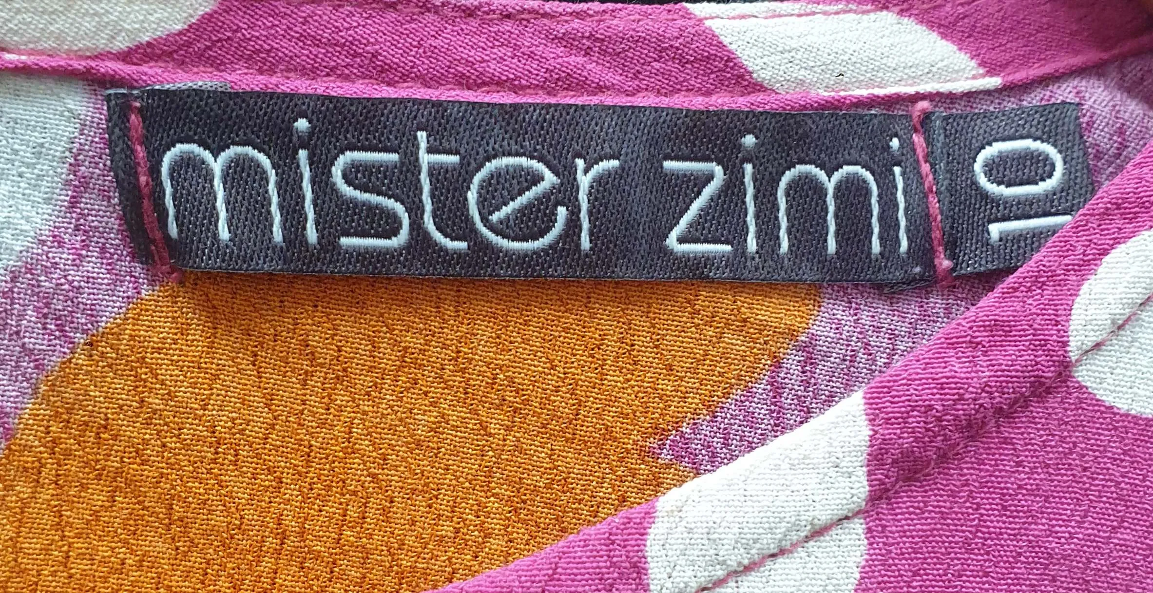 Mister Zimi pink print long sleeve dress size 10