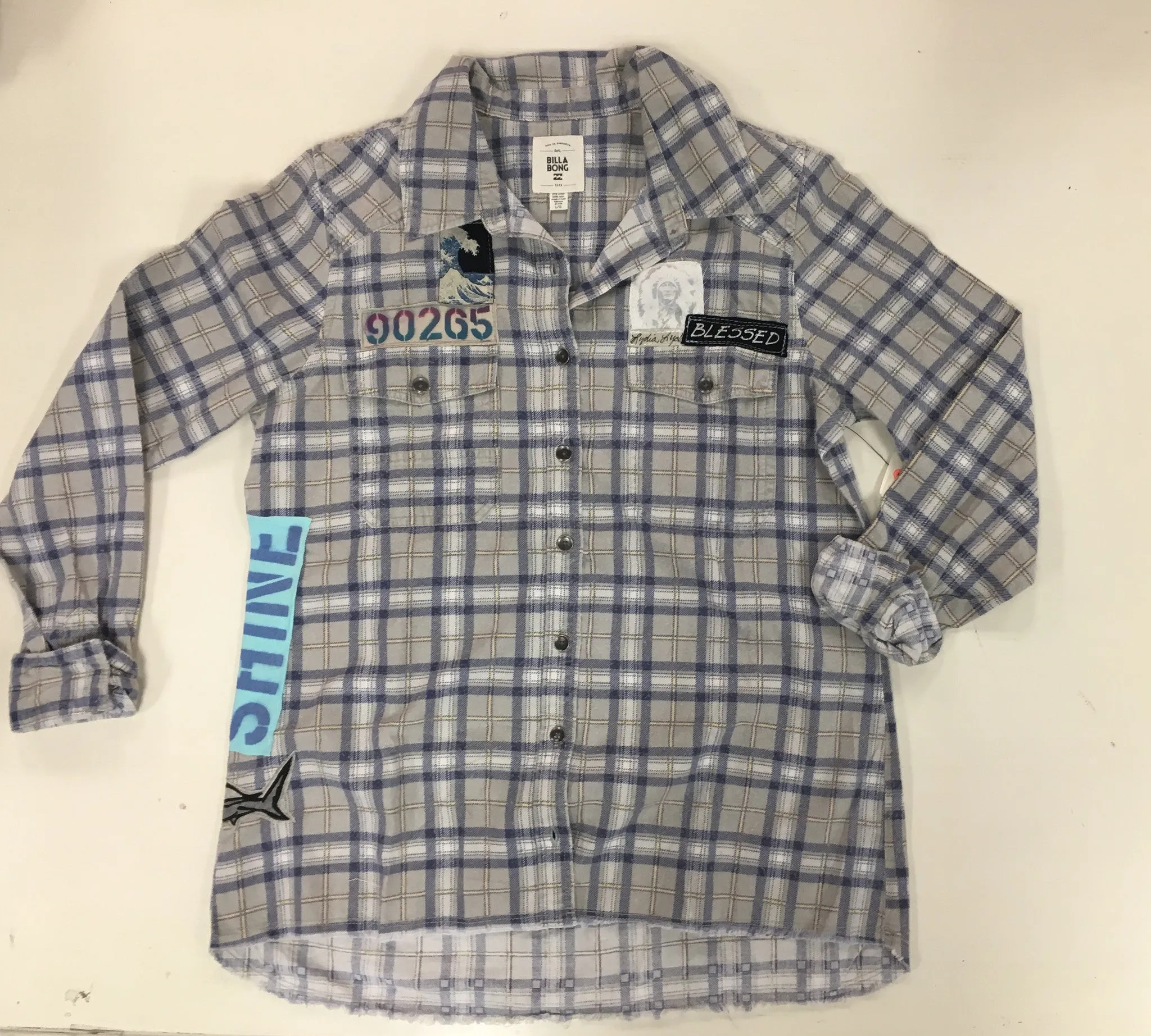 MOJO MEDICINE ONE OF A KIND Ocean Angel Patchwork Flannel (Billabong)
