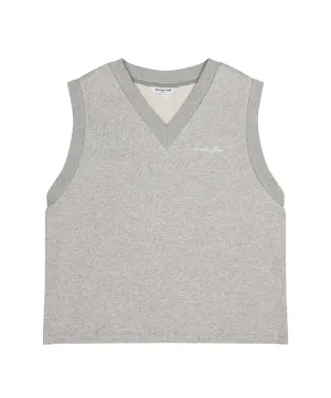Monday Flow Comfy Jersey Vest - Gray