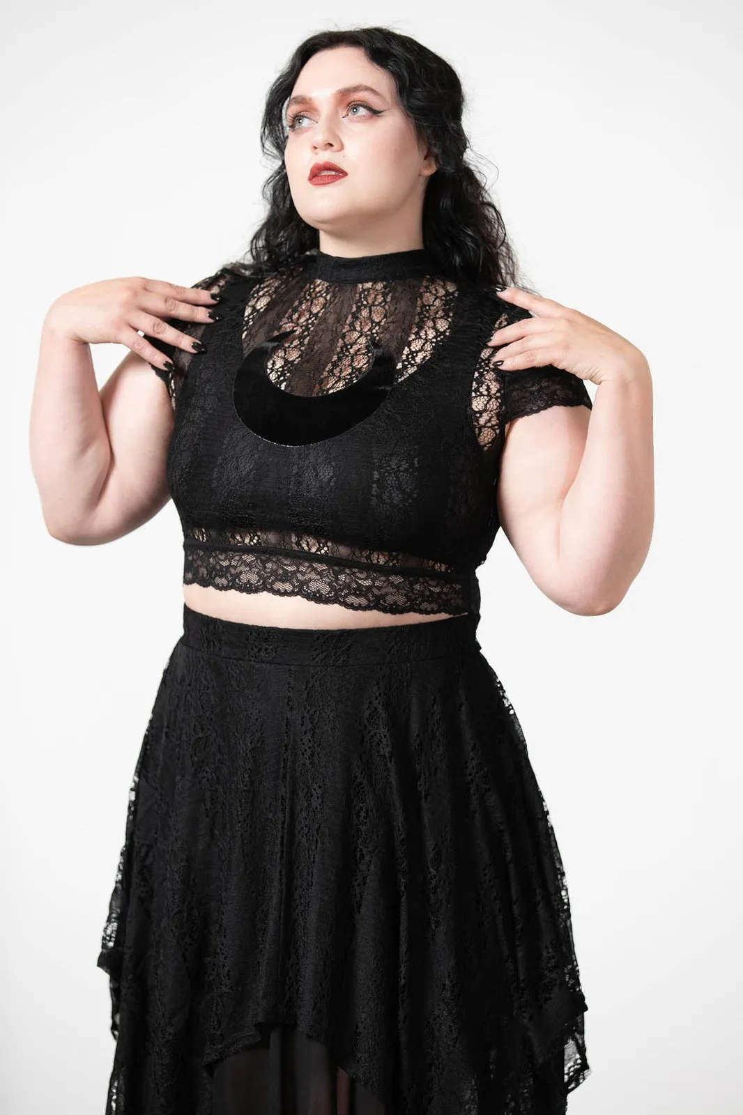 Moon Rays Lace Crop Top