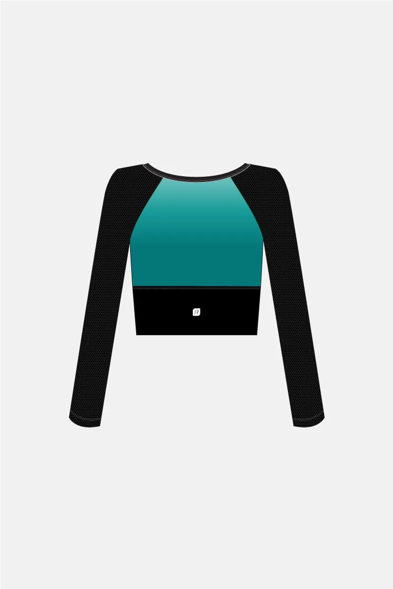 Moon Rising Cropped Long Sleeve Top