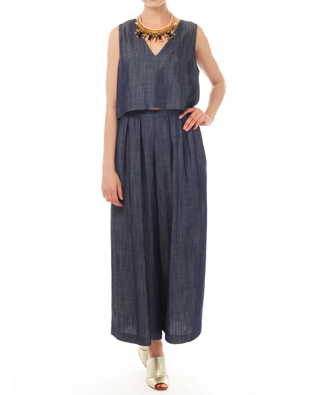 Morgan Carper Paloma Top | Denim