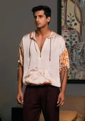 Moth bamberg satin printed jumper