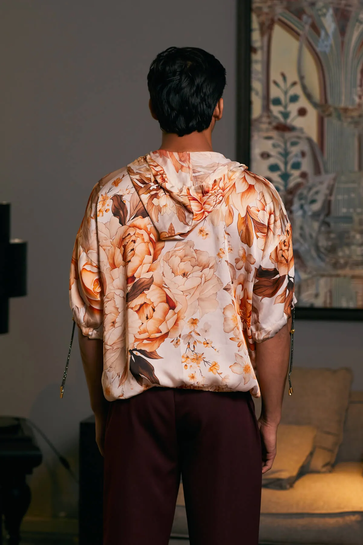 Moth bamberg satin printed jumper