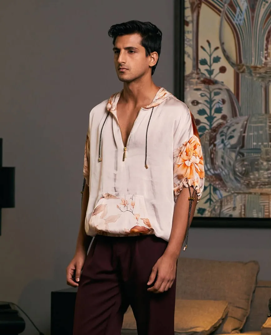 Moth bamberg satin printed jumper