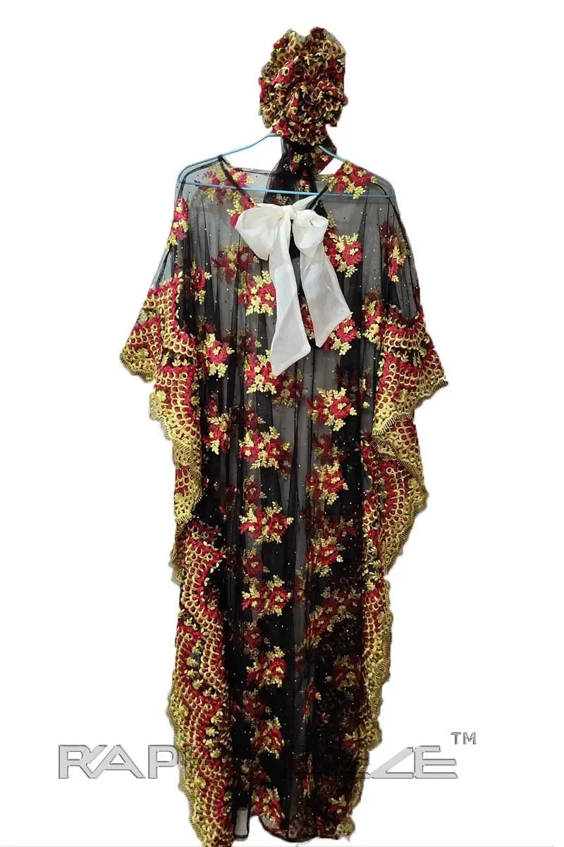 Multi Color Caftan Lace Maxi