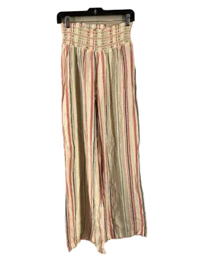 Multi-colored Pants Linen Clothes Mentor, Size M