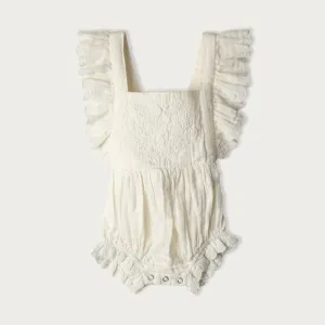 Muslin Evelyn Bodysuit - Vanilla