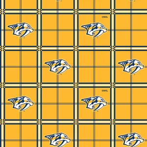 NASHVILLE PREDATORS-Plaid Flannel-100% Cotton-023PRE