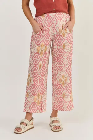 Naturals by O&J Linen Pants Ikat